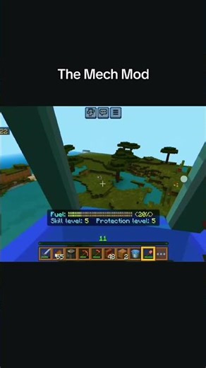 Mech mod is perfect for traveling and exploring #minecraft #minecraftpe #minecraftmods #gameplay