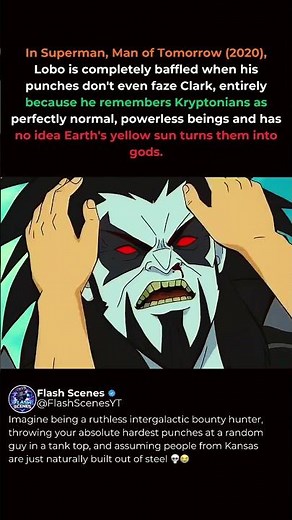 Why Lobo Was SHOCKED By Superman's Strength! 🦸‍♂️ #superman #dccomics #shorts