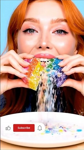 ASMR EATING RAINBOW ROCK CANDY 🍭 Extreme Crunch & Shattering Glass Sounds #shrots