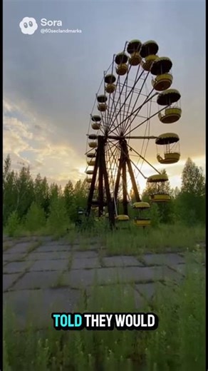 This is Pripyat — the abandoned city near Chernobyl.