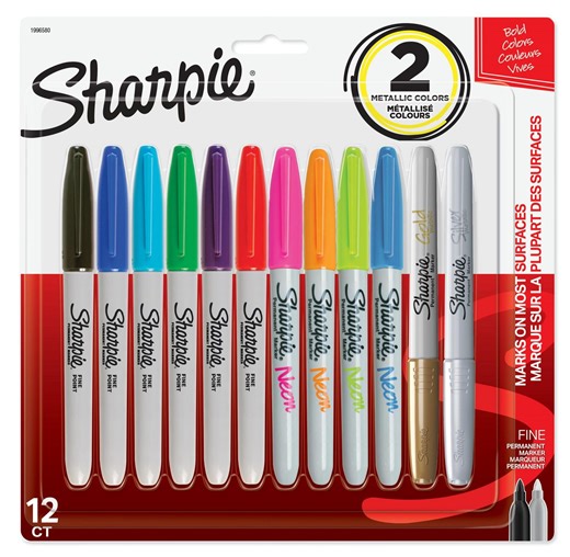Sharpie Permanent Markers, Fine Point, Assorted Colours - Walmart.ca