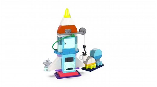 LEGO DUPLO 3 in 1 Space Shuttle Adventure Rocket Ship Building Set, Kids Educational Space Discovery Toy for 3-Year-Olds and Up, Develops Preschool Kids’ Learning and Fine Motor Skills, 10422