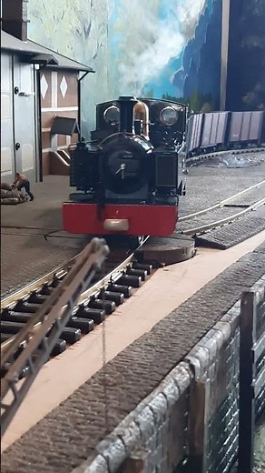 Live steam engine passing the indoor quayside #steamengine #livesteam #train #steamlocomotive