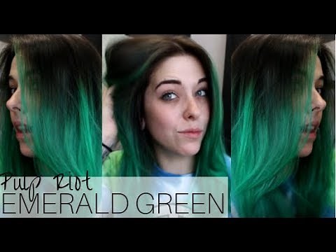 Emerald Green Hair Tutorial || Pulp Riot Hair Color