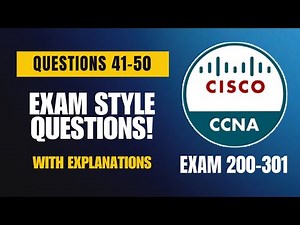 Cisco CCNA (200-301) Exam-Style Practice Questions 2026 | Q41–50 (With Explanations)