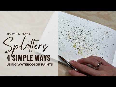 Stunning Watercolor Splatters In 4 Easy Steps | Perfect For Beginners!