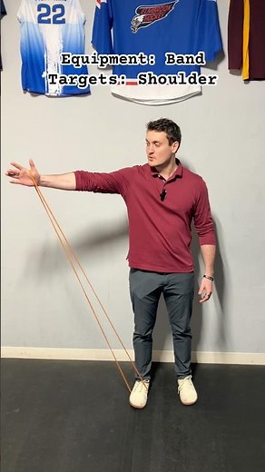 Banded Scaption Exercise #physicaltherapy #strength