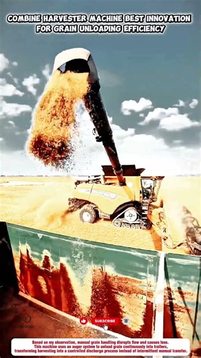 Combine Harvester Machine Best Innovation for Grain Unloading Efficiency