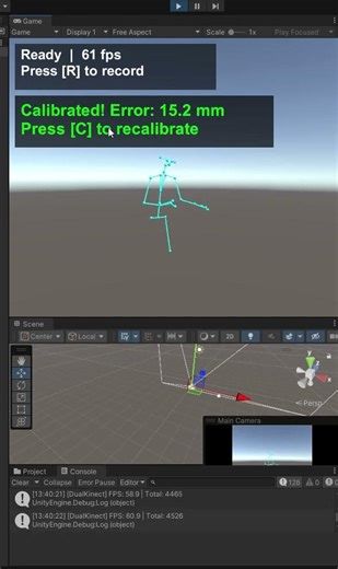 Azure Kinect Two Skeletons Coordinate Calibration Through Kabsch & RANSAC