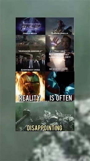 Reality Is Often Disappointing | Avengers Endgame Sad Reality Meme 😢#shorts