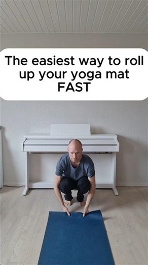 The Easiest Way to Roll Up Your Yoga Mat