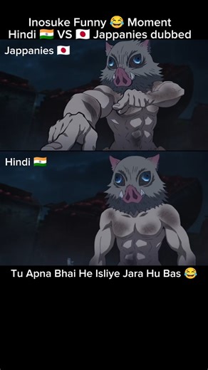 🔥 Inosuke Ultimate Funny Dub Line 😂 Demon Slayer Hindi Dubbed