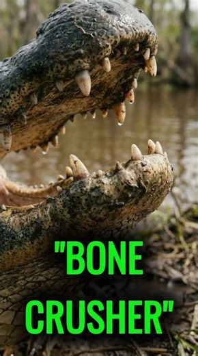 Why Alligators Have the Strongest Bite Ever Measured on Earth #viralshorts