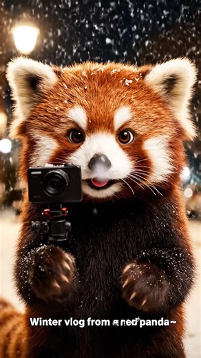 Panda roux WinterGearShop #wintervibes #cold #animal #hat #panda