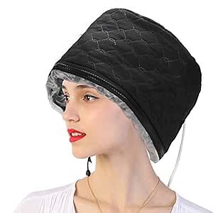 Hair Steamer Cap for Deep Conditioning - Electric Heating Cap with 3 Temperature Gears, Adjustable Fit for Hot Oil & Hair Treatment at Home (US Plug 110V)