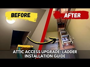 How To Modify The Attic Opening & Install A New Attic Ladder To Get Access Into The Attic Space