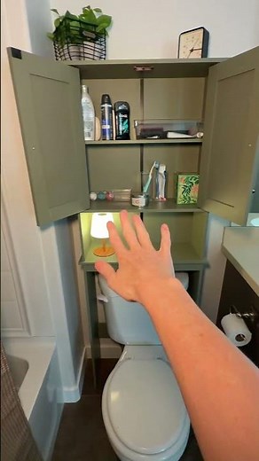 Bathroom storage made easy with this over-the-toilet cabinet