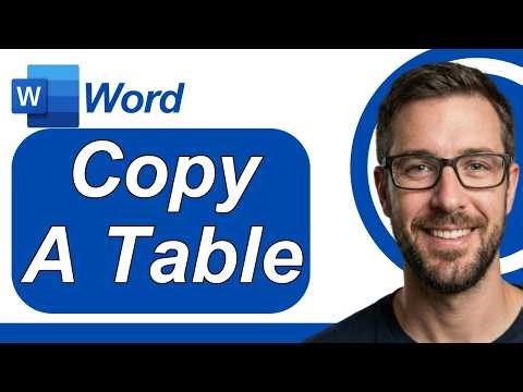 How To Copy A Table In Microsoft Word Document [2026 Guide]