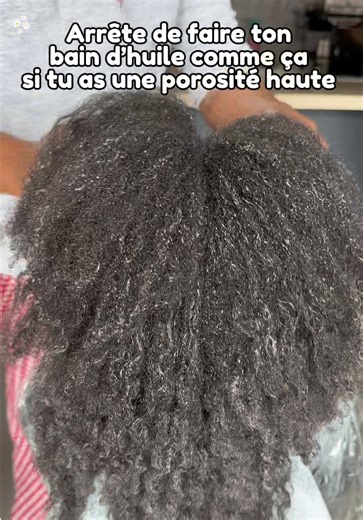 Si t’es cheveux sont toujours secs après un bain d’huile, regarde ça!!! #hairoil #routinecapillaire #cheveuxnaturels