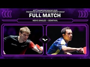 FULL MATCH | Anders Lind vs Hugo Calderano | MS SF | #WTTMacao 2025