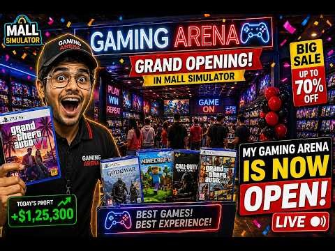 🔴 LIVE: GAME SHOP (GAMING ARENA) GRAND OPENING! 😱 GTA VI, God of War & Minecraft 🔥 BUY NOW 🎮 #5