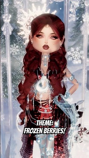 Styling NEW DTI THEMES! Frozen Berries! ❄️🍓 #dti #shorts #dresstoimpress #roblox #fyp #dtiupdate