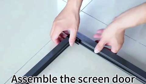 Retractable No-Drilling Sliding Screen Door, Seamless Aluminum Frame Low-Profile Tracks for Closer to Nature, Keeping Insects Out, Pet and Child-Friendly, Customizable Sizes for Your Opening