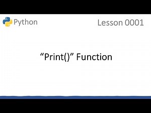 Python Lesson 1 🔵 Print() Function #python