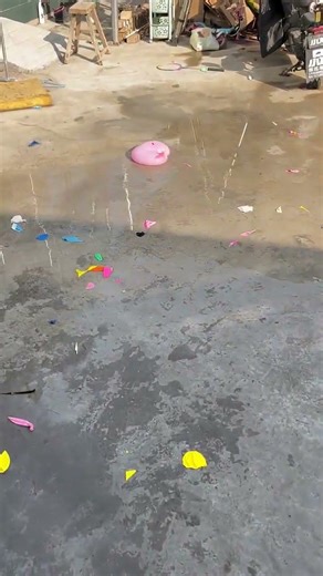 Thank for 2 million views / What happens when you drill a balloon? 🧐 #viral #balloon #trending