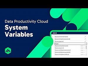 System Variables | Data Productivity Cloud