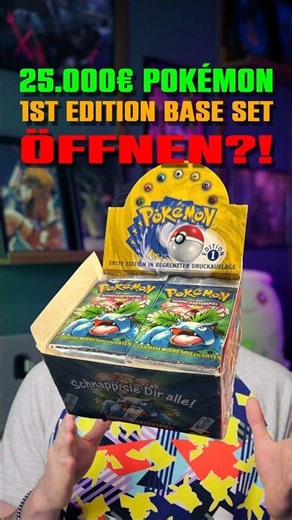 25.000 Euro Pokémon Base Set öffnen?! 😱 #Pokémon #PokémonTCG #BaseSet #FirstEdition #Glurak