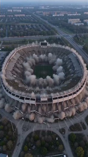Massive Stadium Demolition – Gone in Seconds!