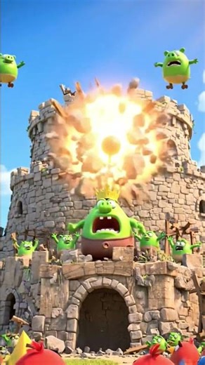 Bomb Ka Mega Blast 💣🔥 | Angry Birds Big Explosion | Hindi Action Cartoon Story