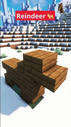 Minecraft Christmas Reindeer🦌🎅 #shorts