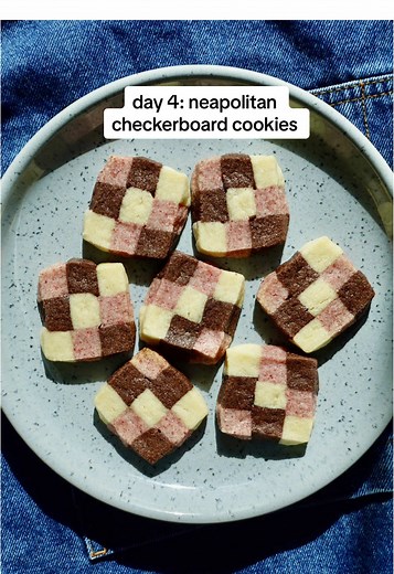 Neapolitan Checkerboard Cookies Recipe by Sue Li