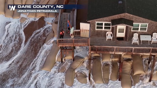 Large swells continue to batter the North Carolina coast, with high tide and storm surge topping 15 feet overnight. It’s going to be a long night ahead for the OBX. | WeatherNation