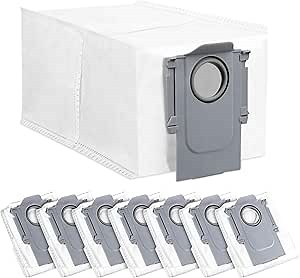 8 Pack Dust Bags for Roborock QV 35A/Saros 10R/Qrevo S Pro Robot Vacuum | 2.7L Large Capacity Replacement Dust Bag