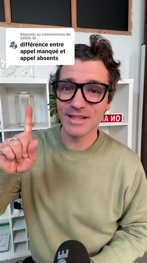 Différence entre appel manqué et appel en absence
