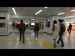 Shinjuku Station - Lower Concourse and Chuo Line Platform (121217hd)