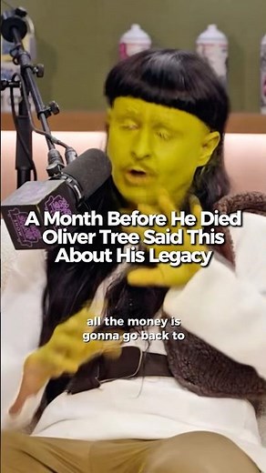 RIP Oliver Tree. Gone too soon with good intentions #olivertree