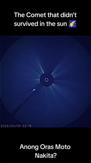 C/2026 A1 a comet that didn't survived in the sun #comet #space #spacetok #foryou #fyp