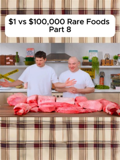 $1 vs $100,000 Rare Foods: Cheap vs Luxury Taste Test
