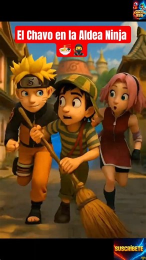 El Chavo llega a la Aldea Ninja 😱🍜 | Naruto lo invita a comer ramen