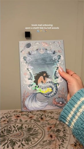 book mail unboxing!! 🫶 upon a starlit tide by kell woods - owlcrate edition🌊✨🫧