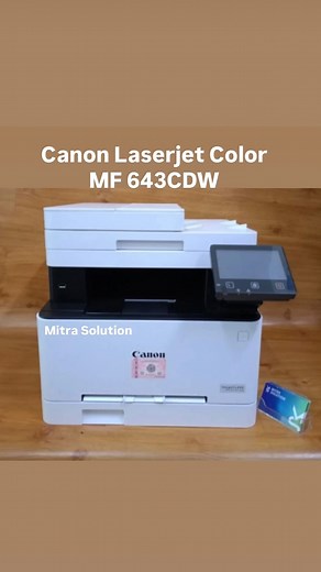 Mitra Solution Banjarmasin on Instagram: "Printer Canon imageCLASS MF643Cdw Printer Multifungsi Warna 3-in-1 yang Cerdas dan Produktif Dirancang untuk mengimbangi tuntutan bisnis, MF643Cdw memberikan berbagai fungsi yang berkualitas. Spesifikasi : - Print, Scan, Copy - Kecepatan Print A4 : 21 / 21 ppm (Mono / Warna) - Resolusi Print : 600 x 600 dpi - Kualitas Print dengan Image Refinement Technology : 1.200 × 1.200 dpi - 2 Sisi / Duplex - Automatic Document Feeder (ADF) Yuk diorder hanya di Mitr