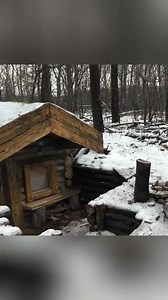 41K views · 934 reactions | Building a Tree Fort with Fireplace in The Snow #bushcraft #build #camp #camping #survival #shelter #wildlife #outdoors #outdoor #viral #fyp #foryou | American Pulse News | Facebook