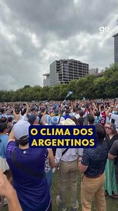 Veja o clima da torcida da Argentina