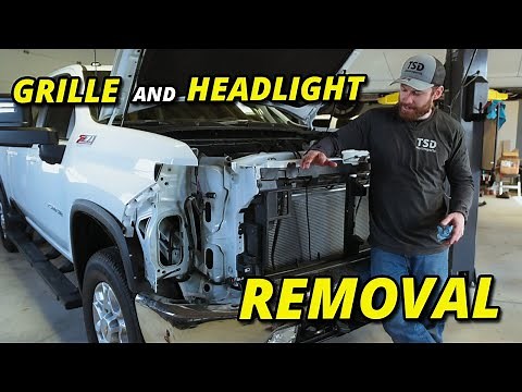 2020+ 2500HD 3500HD Silverado Headlight & Grille Removal Guide 2021 2022 Sierra HD