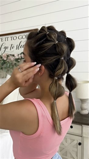 Double bubble braids hairstyle tutorial and ideas