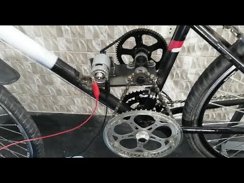 transformation bicycle to electric bike using 775 motor